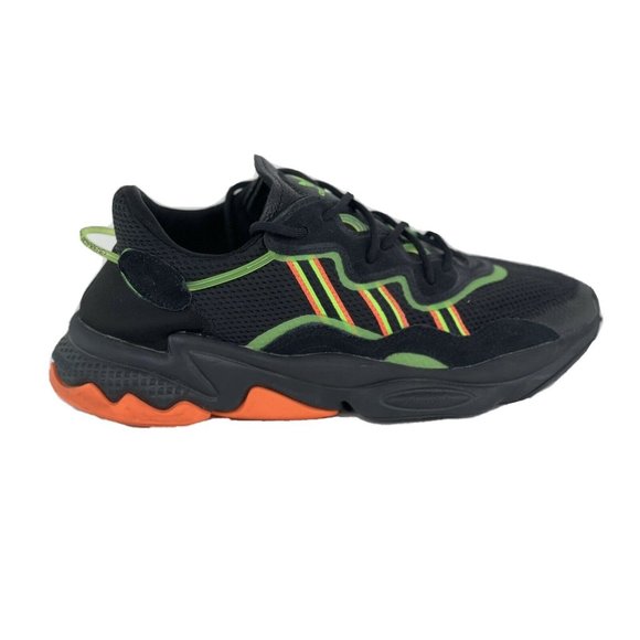 Adidas Ozweego Black Solar Orange Shoes M W 10
